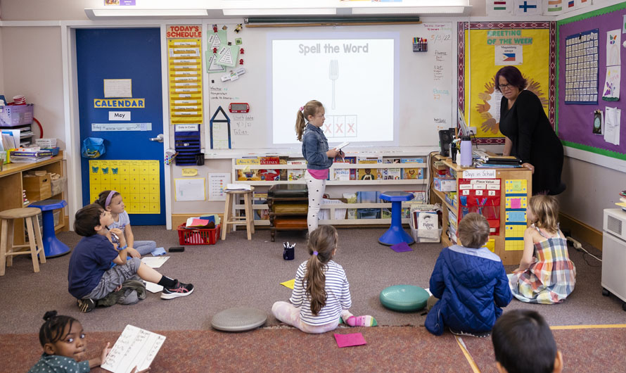 young students in classroom