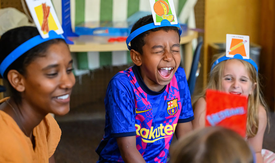 children laughing
