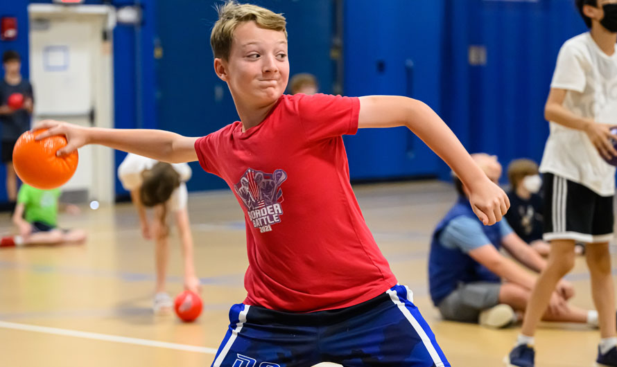 boy throwing a ball