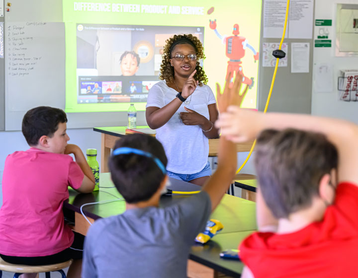 woman teaching