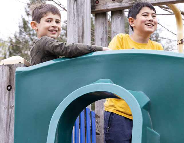 Boys on playground